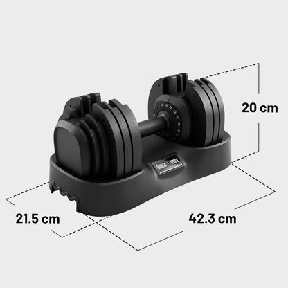Verstelbare halter 25 kg incl. opbergdoos
