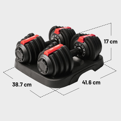 Verstelbare dumbbells 25 kg - 2 x 12,5 kg