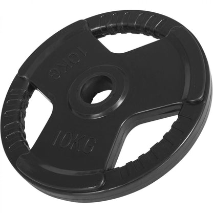 2 x 10 kg Olympische halterschijf Gripper Gietijzer rubber coating - 50/51 mm Gorilla Sports