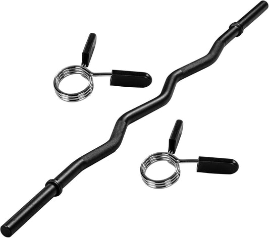 EZ-Curl stang 130 cm Veersluiting - 30 mm Zwart