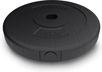 Disques de poids en plastique Physionics 2 x 15 kg