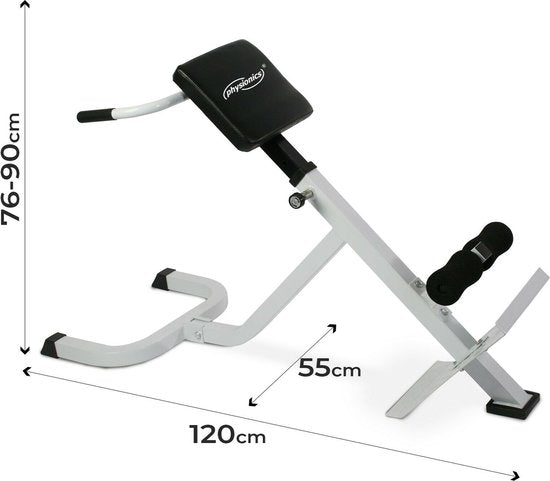 Physionics Hyperextensie Bank Rug- En Buiktrainer