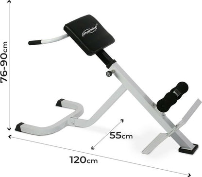 Physionics Hyperextensie Bank Rug- En Buiktrainer