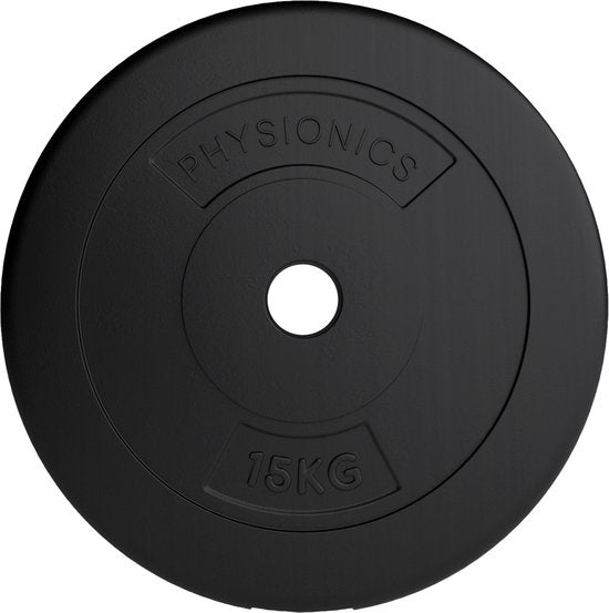 Disques de poids en plastique Physionics 2 x 15 kg