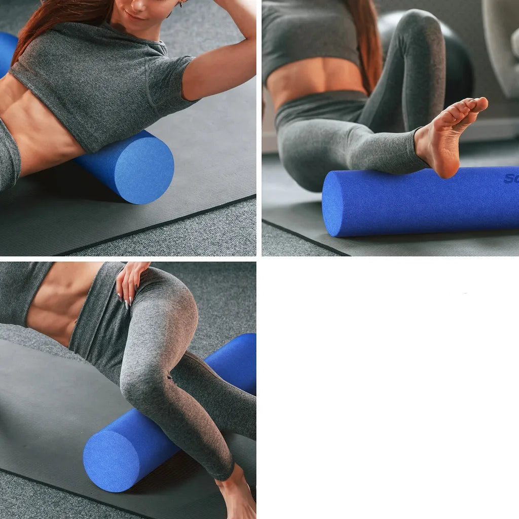 Rouleau en mousse ScSPORTS 90 cm Ø 15 cm - Bleu