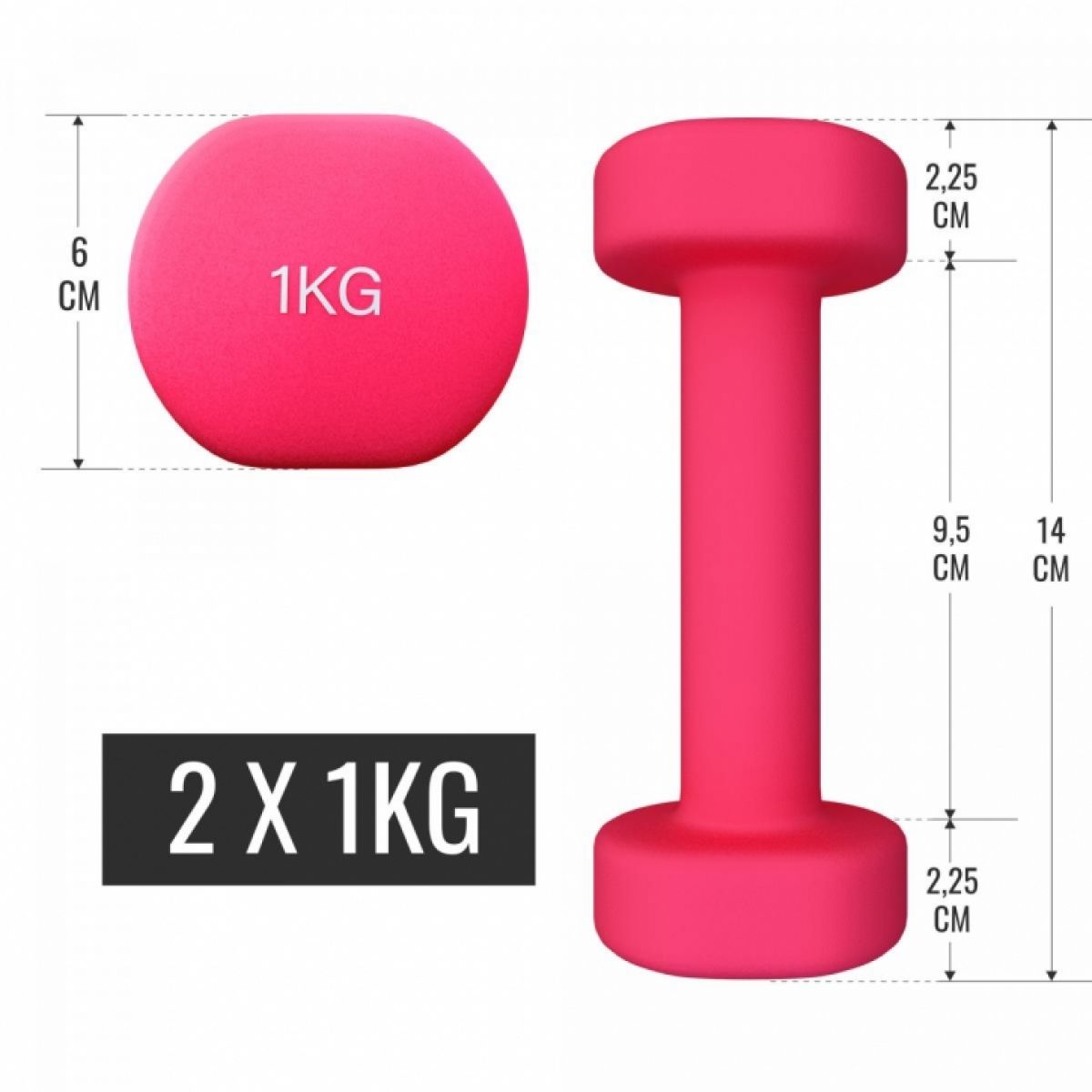 Aerobic Halterkoffer 12 kg Gorilla Sports