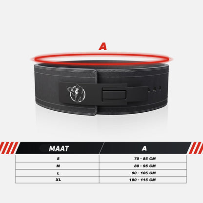 Leren gewichthef riem maat L