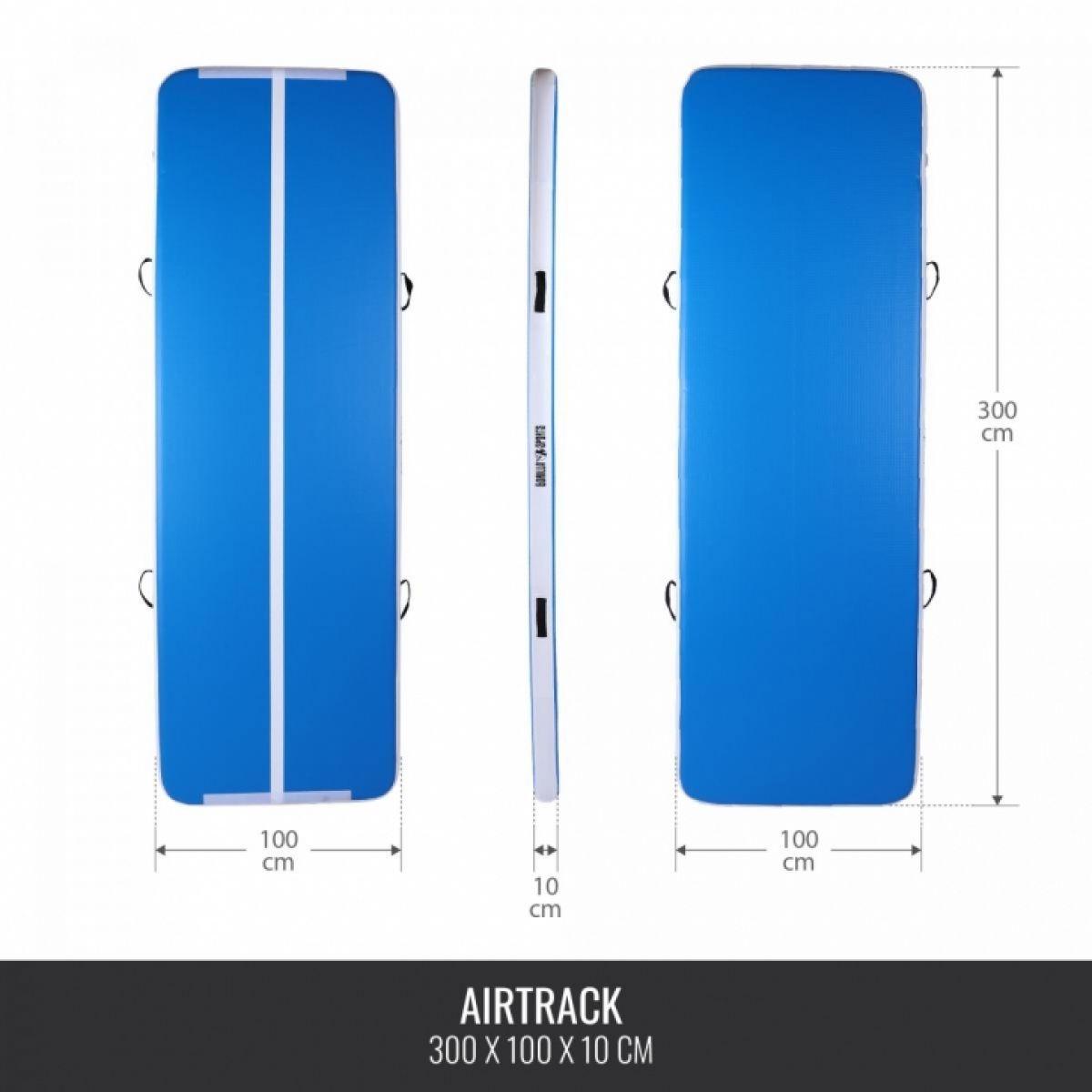 AirTrack Luchtmat 300 x 100 x 10 cm Gorilla Sports