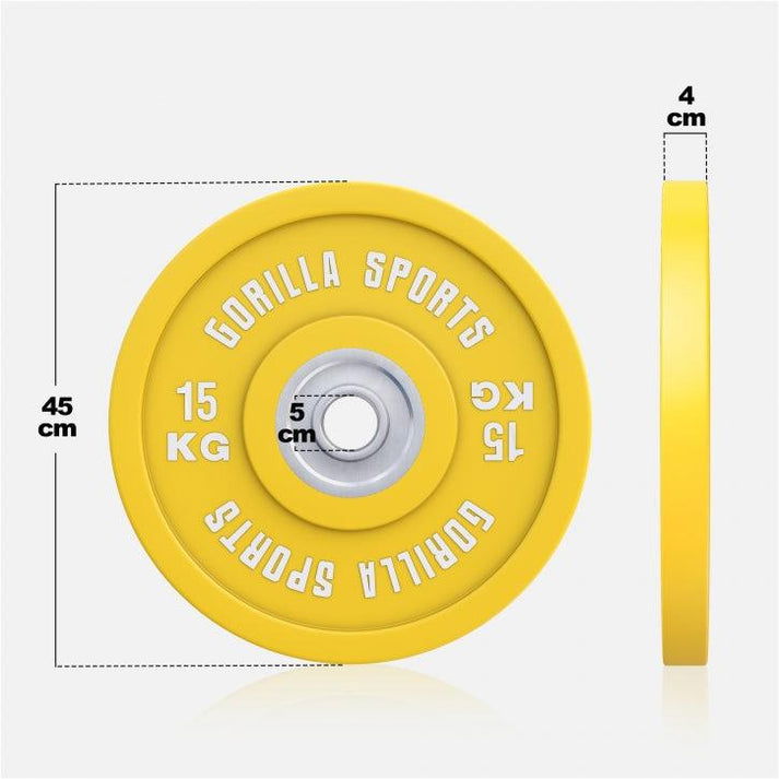 Gorilla Sports Bumper Plate 15 kg