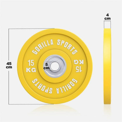 Gorilla Sports Bumper Plate 15 kg