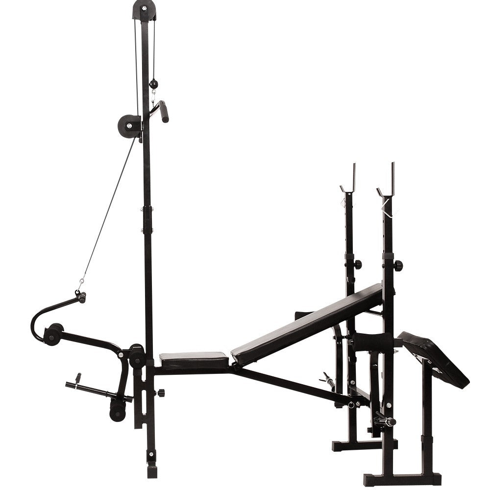 Banc de fitness multifonctionnel Physionics avec poulie dorsale