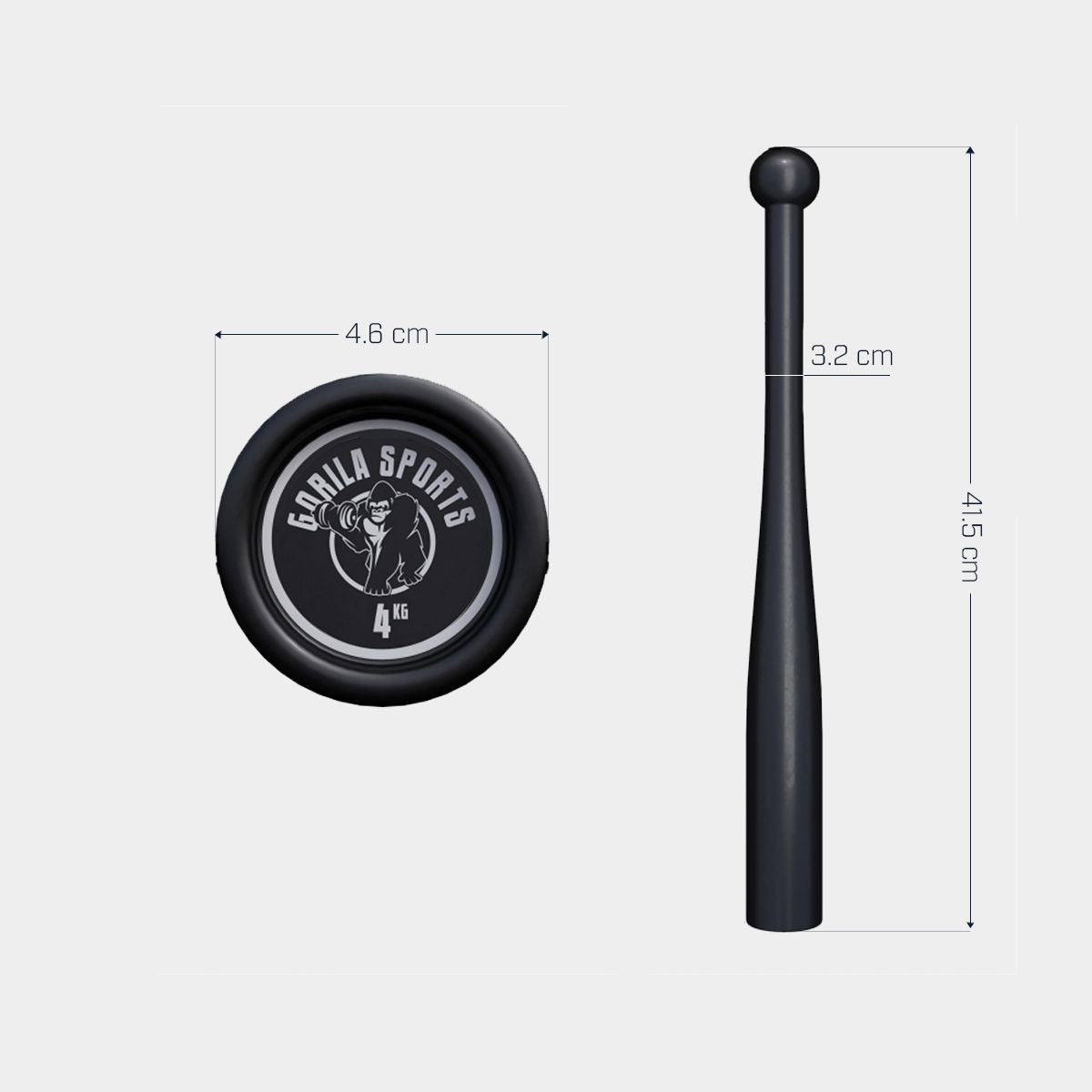 Gorilla Sports Clubbell 4 kg