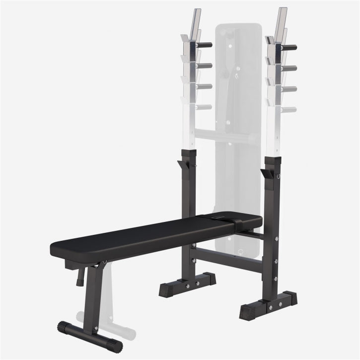 Complete set Halterbank Zwart Met 100 kg Halterset Kunststof Gorilla Sports