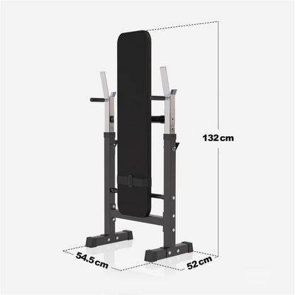 Complete set Halterbank Zwart Met 100 kg Halterset Kunststof Gorilla Sports