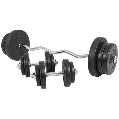 Curlset 70 kg Kunststof Gorilla Sports