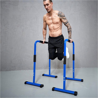 Gorilla Sports Dip Bars Deluxe Blauw