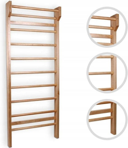 Structure d'escalade d'intérieur en bois Physionics