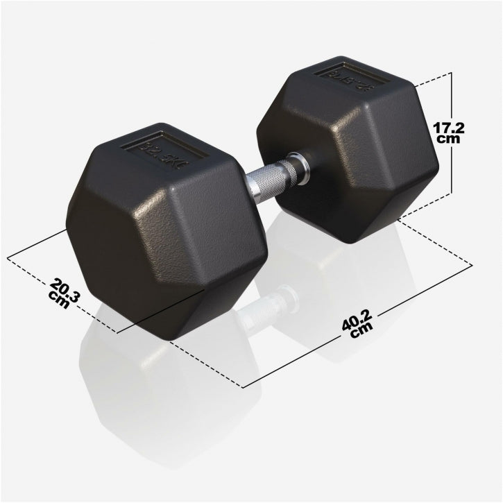 Gorilla Sports Dumbell hexagon 32,5 kg