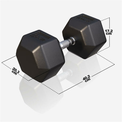 Gorilla Sports Dumbell hexagon 32,5 kg