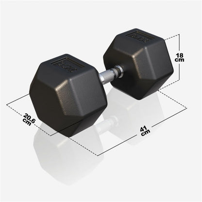 Gorilla Sports Dumbell hexagon 35 kg