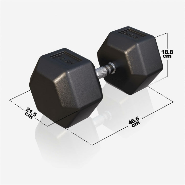 Gorilla Sports Dumbell hexagon 42,5 kg