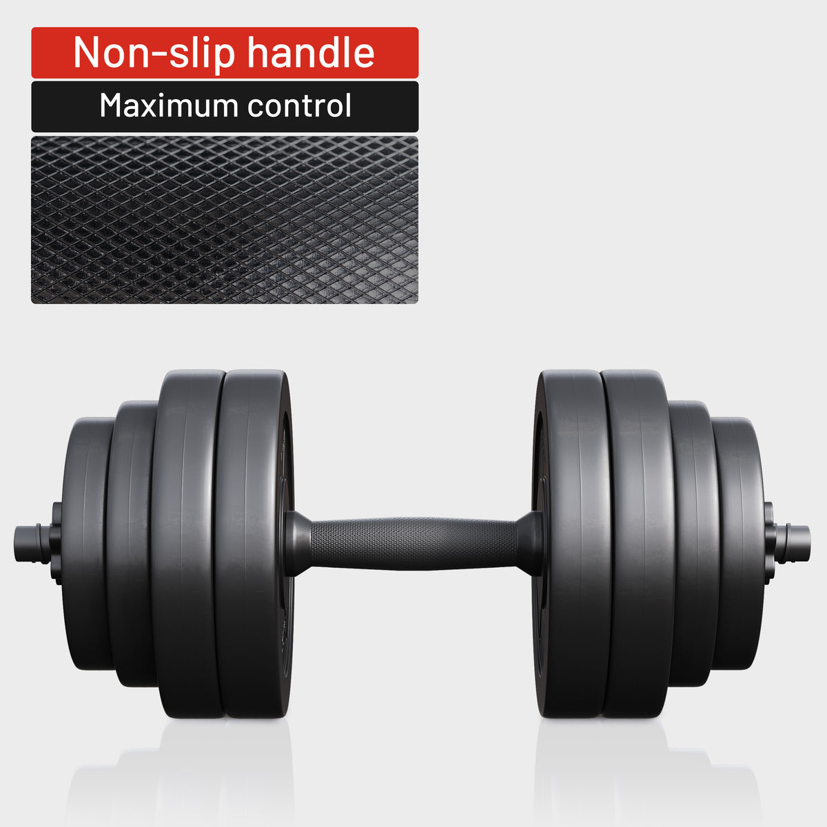 Dumbellset 30 kg Kunststof - 25 mm