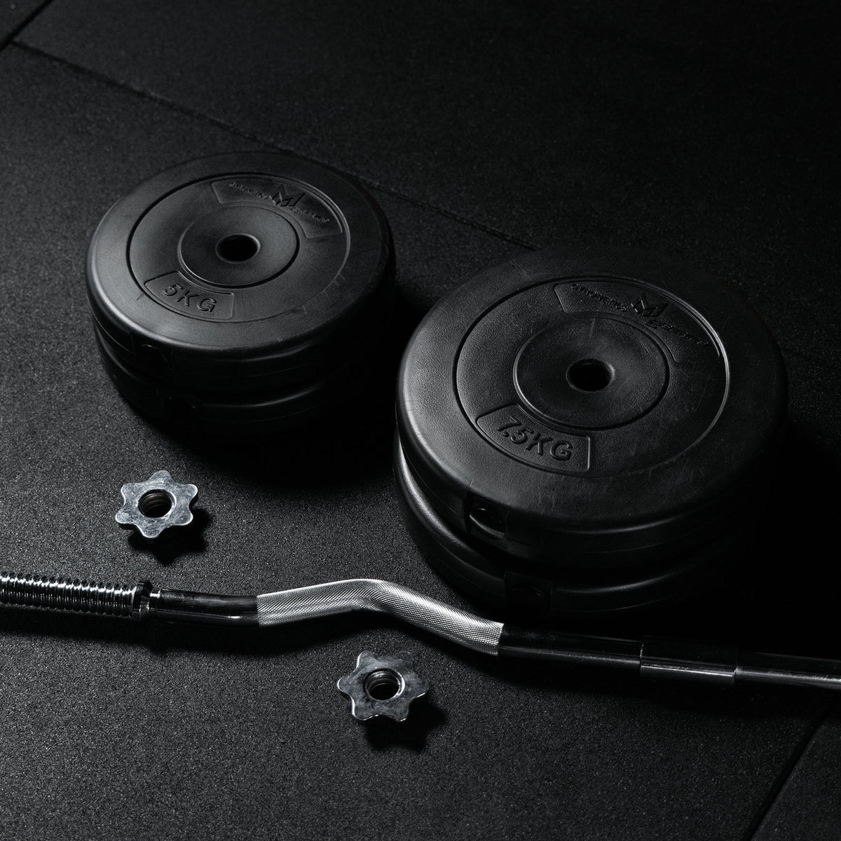 EZ Curl Dumbbell Set 30 kg Plastic - 25 mm