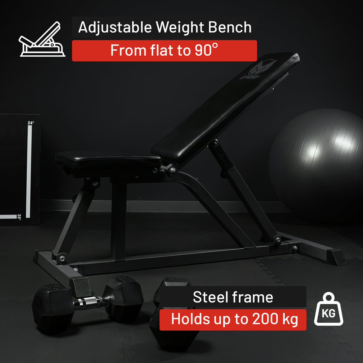 Multifunctionele verstelbare Fitnessbank