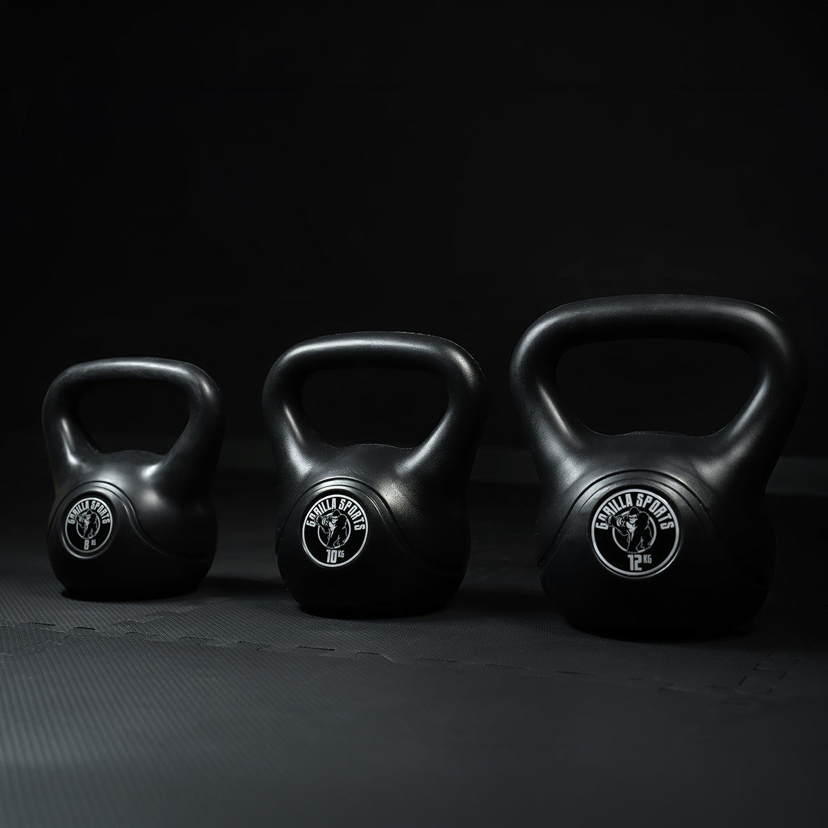 Kettlebell 5 kg black plastic
