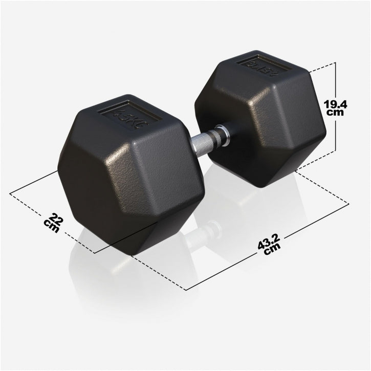 Gorilla Sports Dumbell hexagon 45 kg
