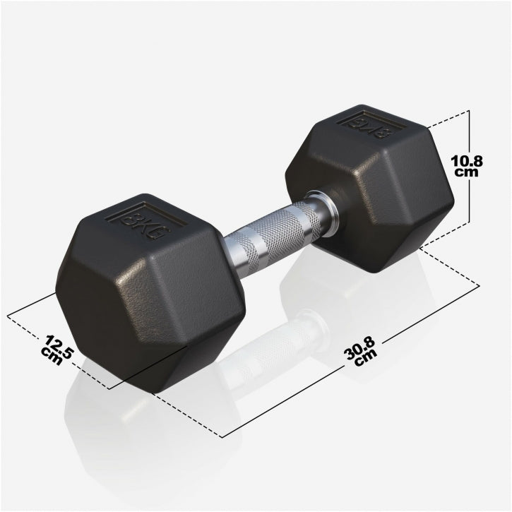 Gorilla Sports Dumbell hexagon 8 kg