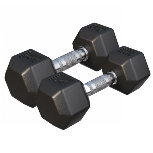 Gorilla Sports Dumbells hexagon 6 en 8 kg