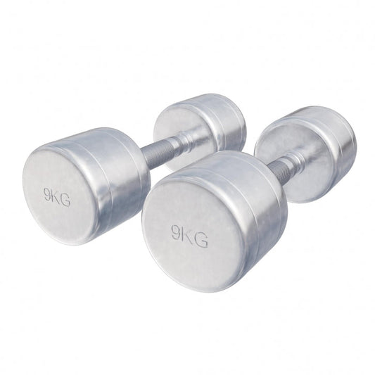 Gorilla Sports Dumbellset 18 kg (2 x 9 kg) Chroom