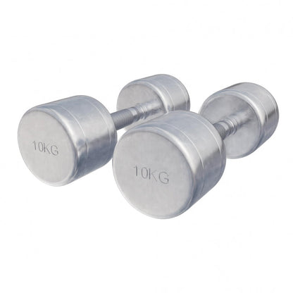 Gorilla Sports Dumbellset 20 kg (2 x 10 kg) Chroom