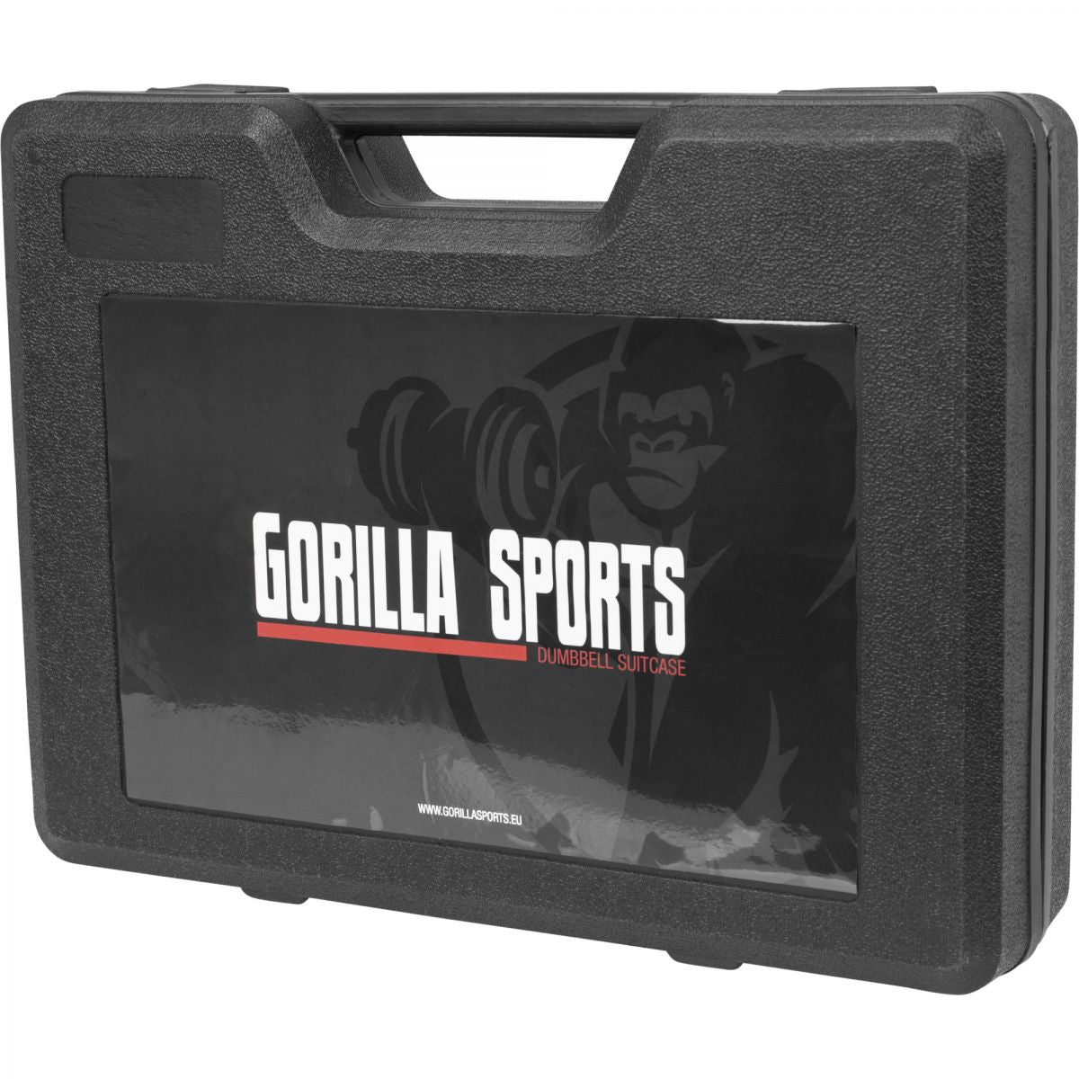Gorilla Sports Dumbellset 20 kg Gietijzer incl. Koffer
