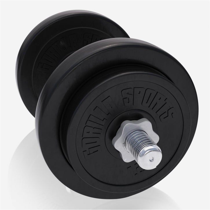 Gorilla Sports Dumbellset 20 kg Kunststof