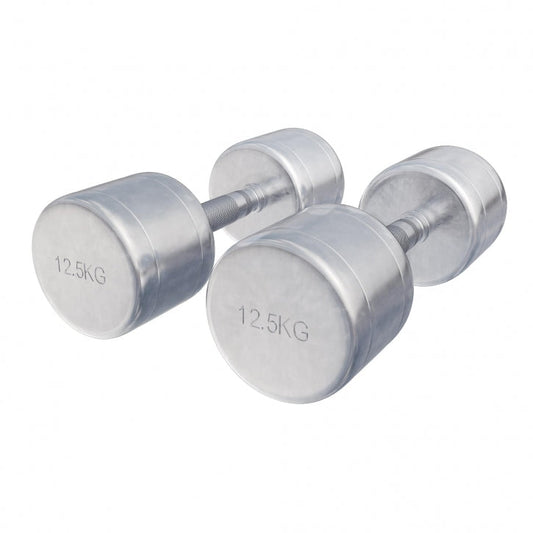 Gorilla Sports Dumbellset 25 kg (2 x 12,5 kg) Chroom