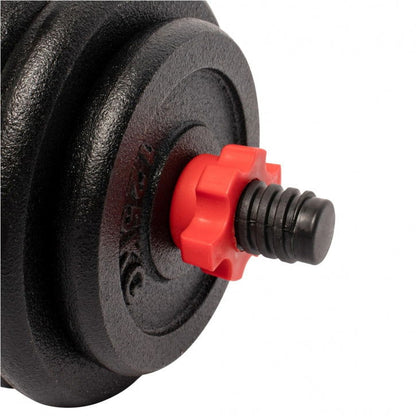 Gorilla Sports Dumbellset 25 kg gietijzer - 25 mm