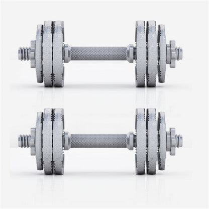 Gorilla Sports Dumbellset 30 kg Gripper Gietijzer
