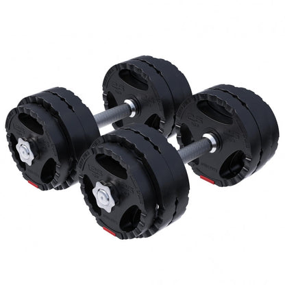 Gorilla Sports Dumbellset 30 kg Gripper Kunststof