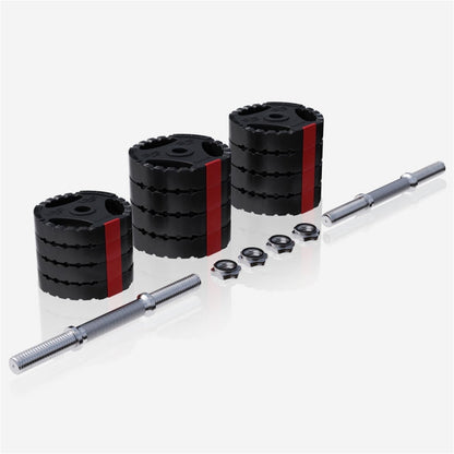 Gorilla Sports Dumbellset 30 kg Gripper Kunststof