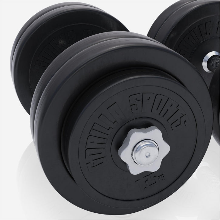 Gorilla Sports Dumbellset 30 kg Kunststof