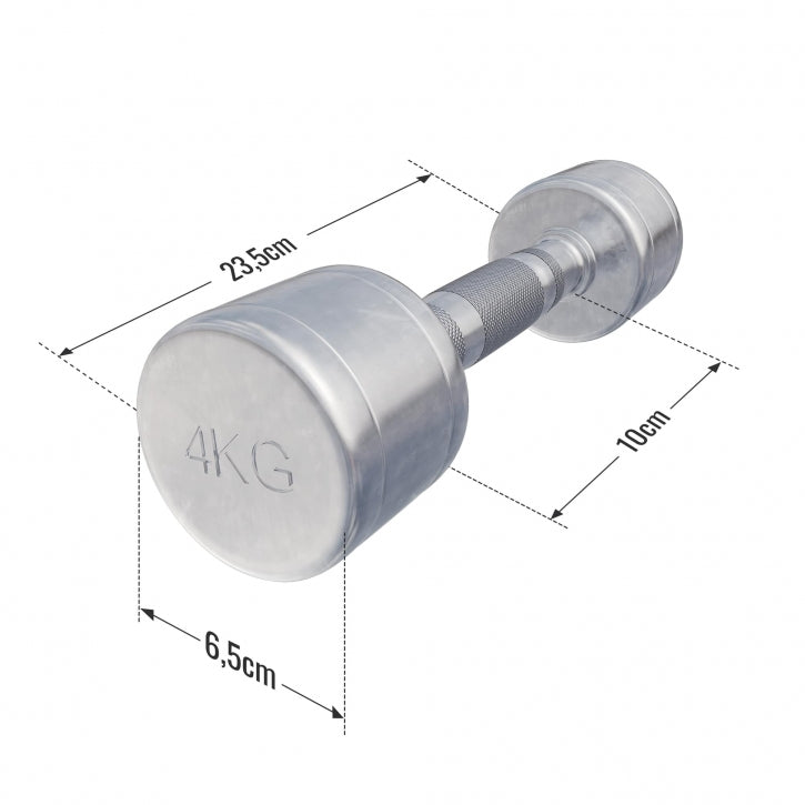 Gorilla Sports Dumbellset  8 kg (2 x 4 kg) Chroom