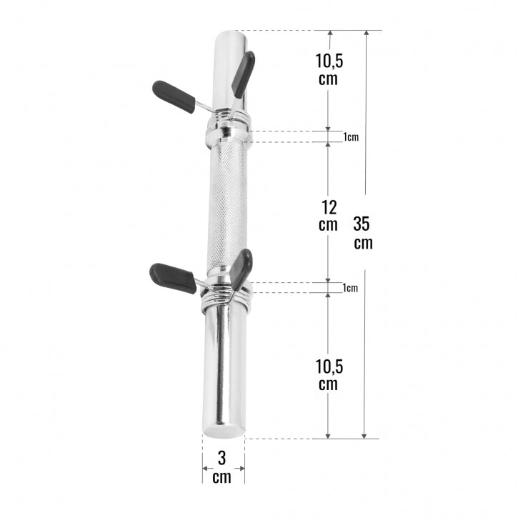 Gorilla Sports Dumbellstang 35 cm Veersluiting