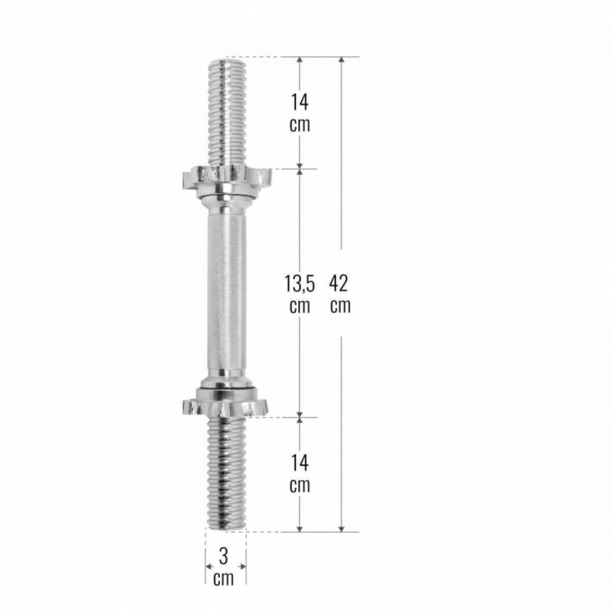 Gorilla Sports Dumbellstang 42 cm (schroefsluiting)