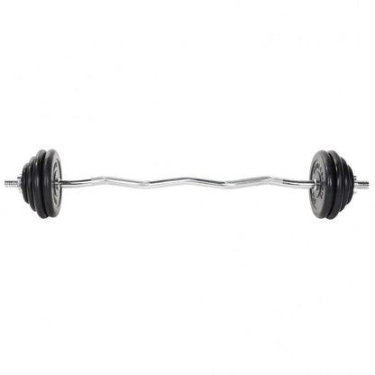 Gorilla Sports EZ-Curlset 35 kg Rubber - 30 mm