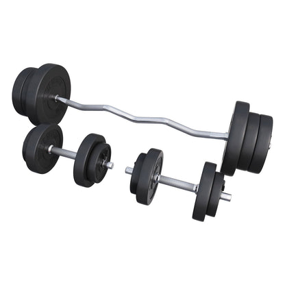 Gorilla Sports EZ-curlset 70 kg Kunststof - Veersluiting 30 mm