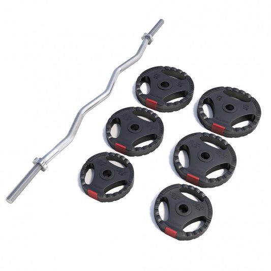 Gorilla Sports EZ Curl Gripper Set 25 kg