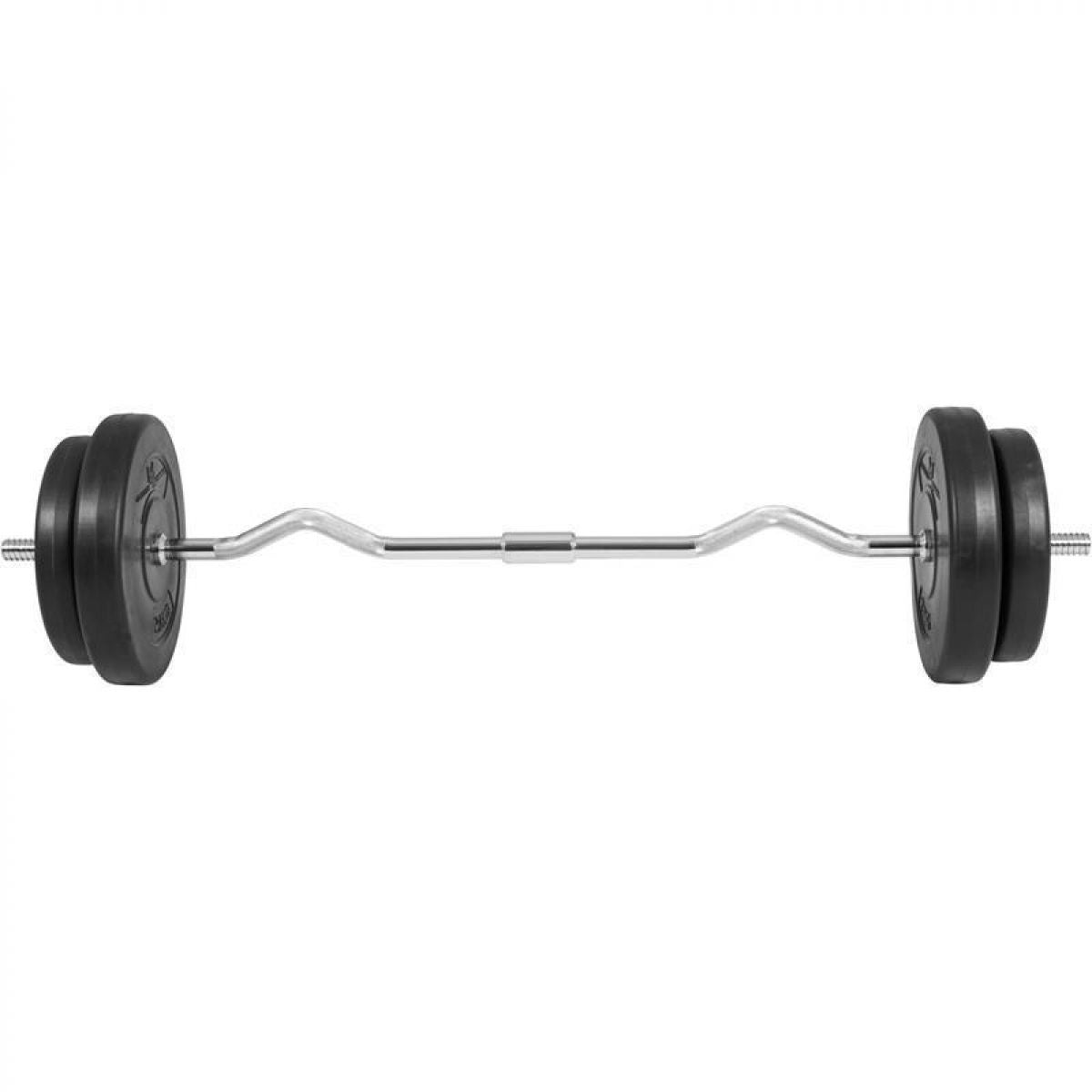 Gorilla Sports EZ Curl Halterset 30 kg Kunststof - 25 mm