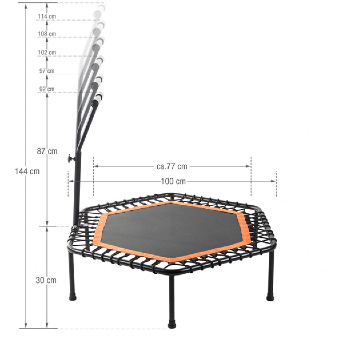 Gorilla Sports Fitness Trampoline Oranje